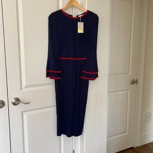 Brand new Boden red and blue dress.